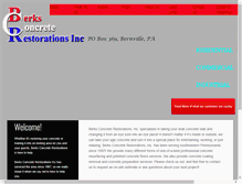 Tablet Screenshot of berksconcreterestorations.com